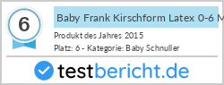 Baby Frank Kirschform Latex 0-6 Monate 2 Stk. weiß/rot
