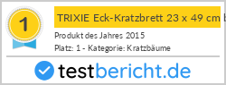 TRIXIE Eck-Kratzbrett 23 x 49 cm beige