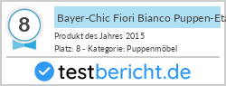 Bayer-Chic Fiori Bianco Puppen-Etagenbett