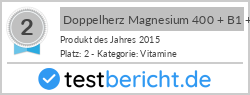 Doppelherz Magnesium 400 + B1 + B6 + B12 + Folsäure Tabletten (30 Stk.)